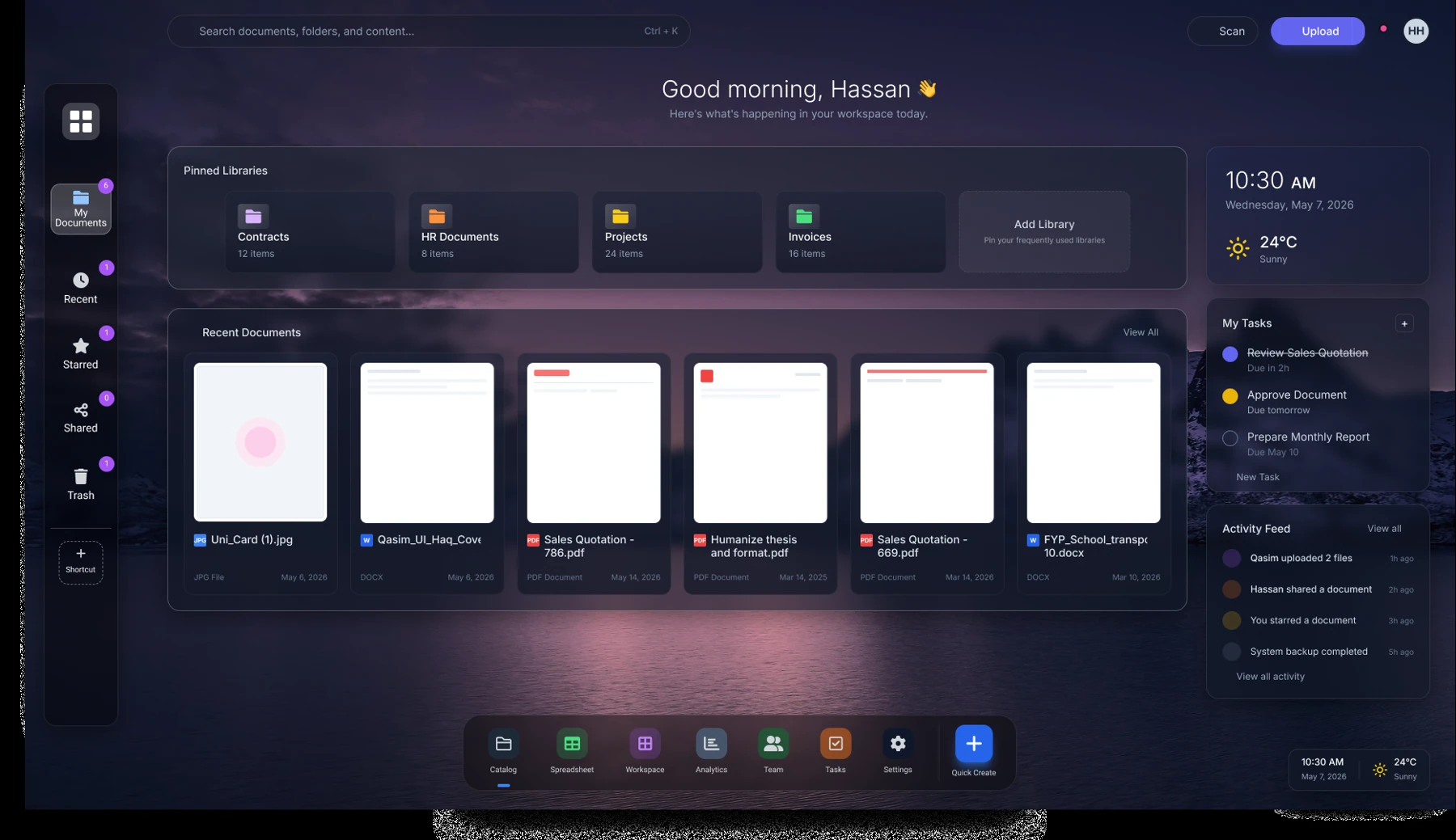 DMS — a working desktop