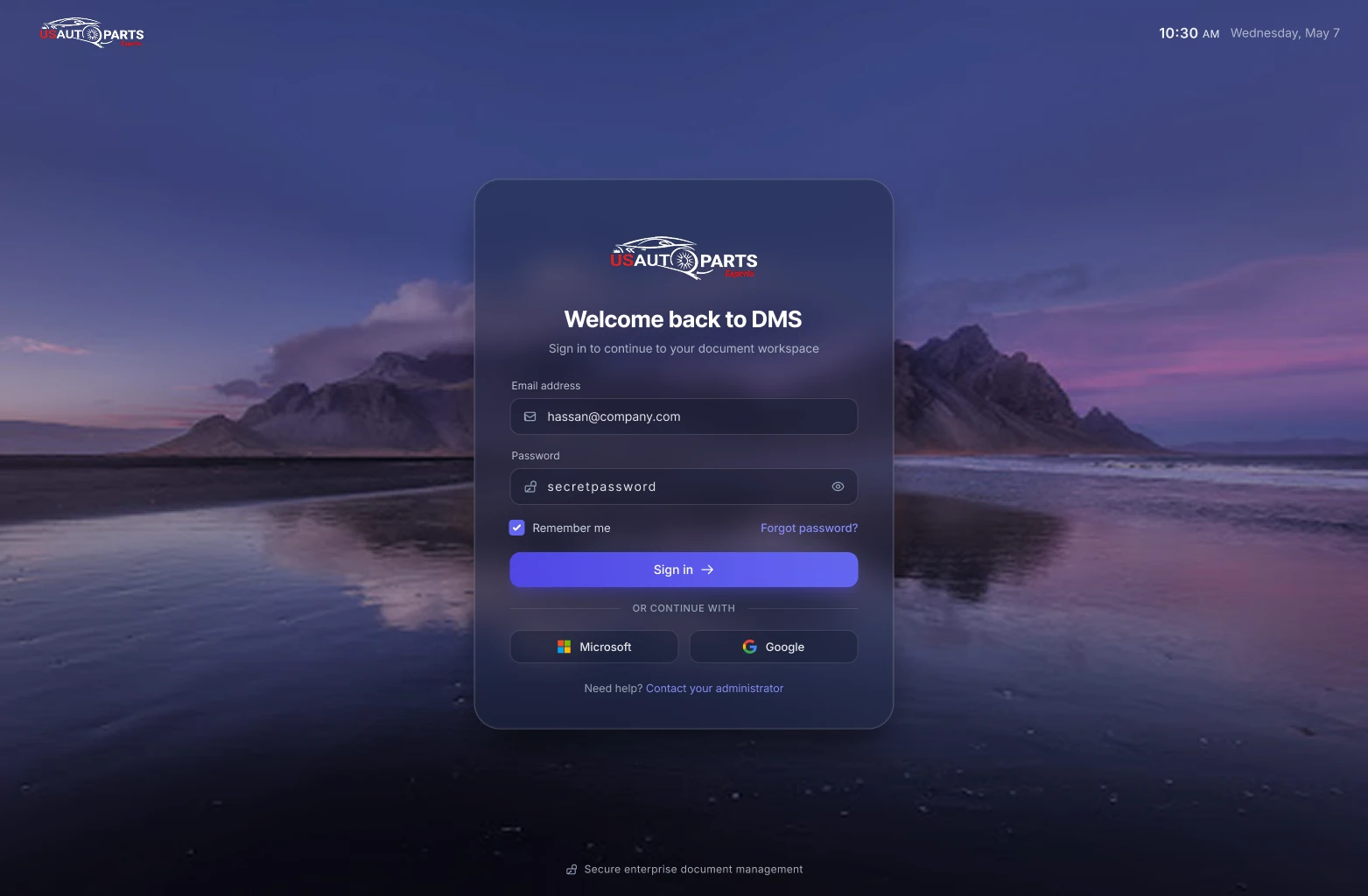 Sign-in