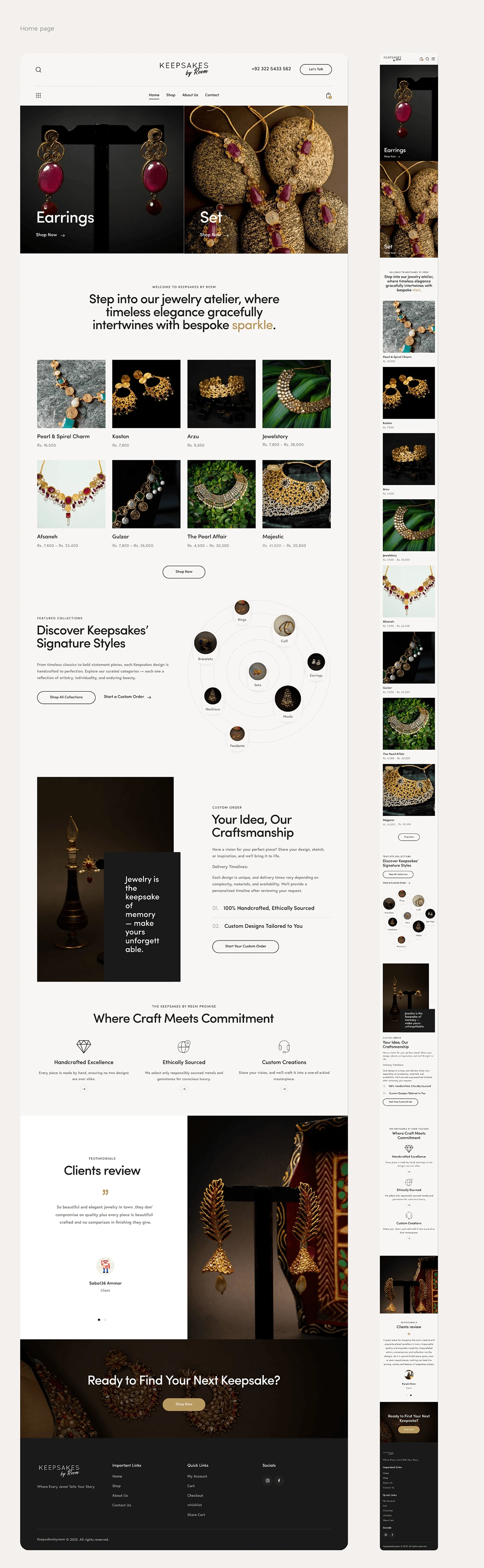 The homepage experience
